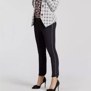 Cabi #5313 Black Tuxedo Stripe Pants Sz 8‎